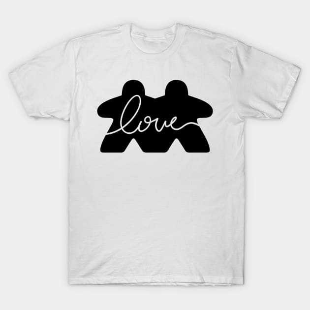 Meeple Love Board Games T-Shirt by Beam Geeks